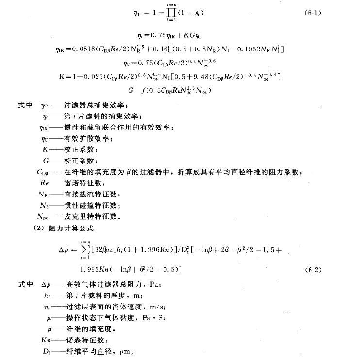 除塵效率計算公式 除塵效率計算公式
